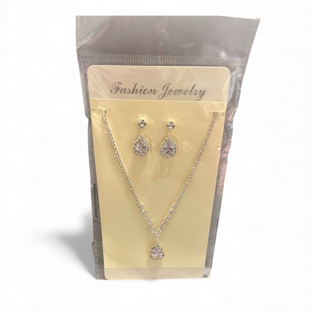 Silver Costume Jewelry Set